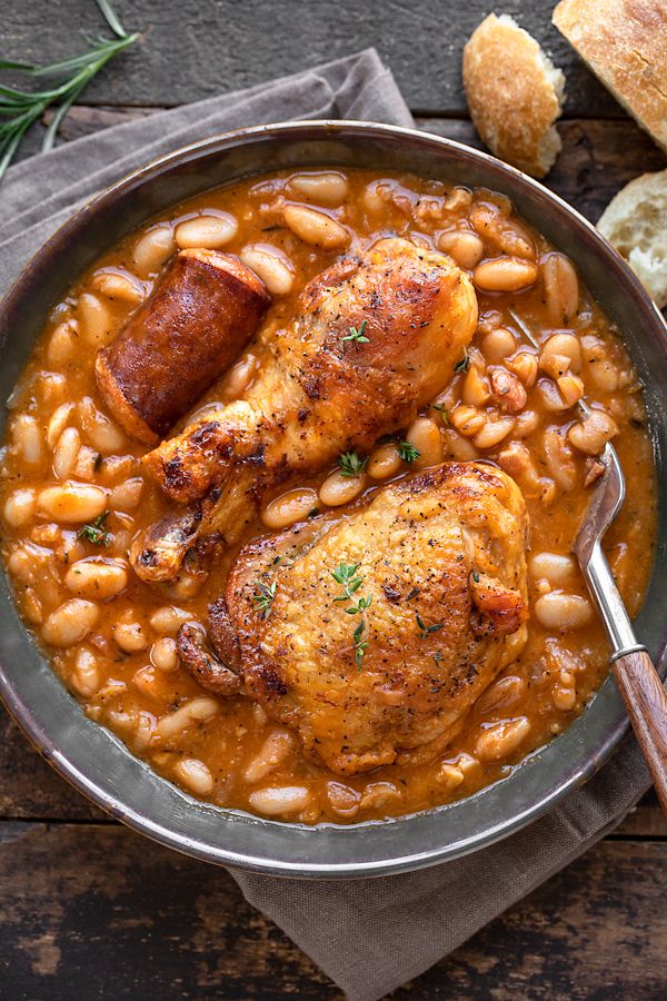 Cassoulet aux légumes et à la viande